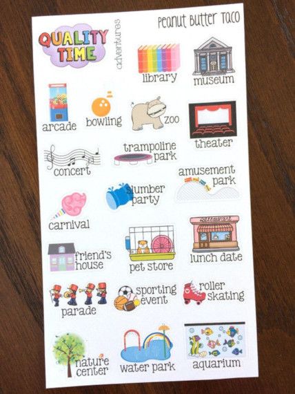 planner stickers for tracking kids adventures