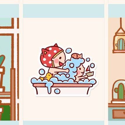 bathtime planner stickers