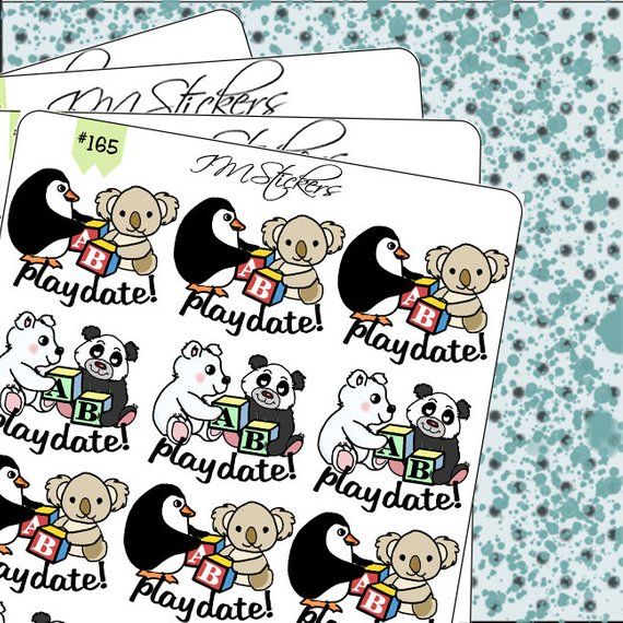 play date planner stickers