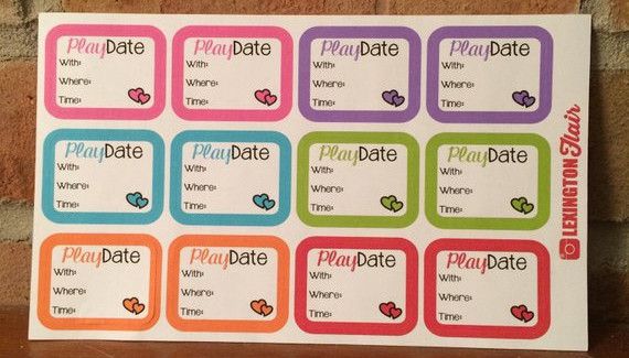 play date stickers