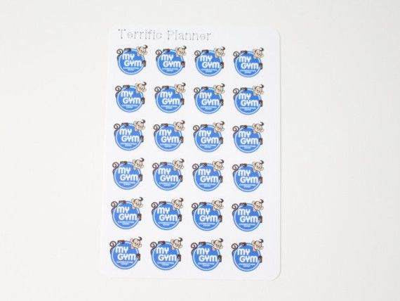 my gym stickers for tracking planner stickers