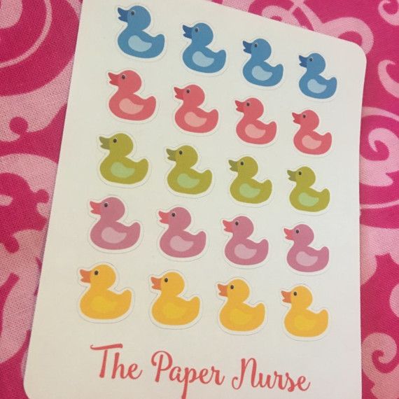 rubber ducky planner stickers