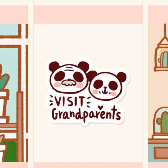 cute planner stickers to remind you to visit grandparents